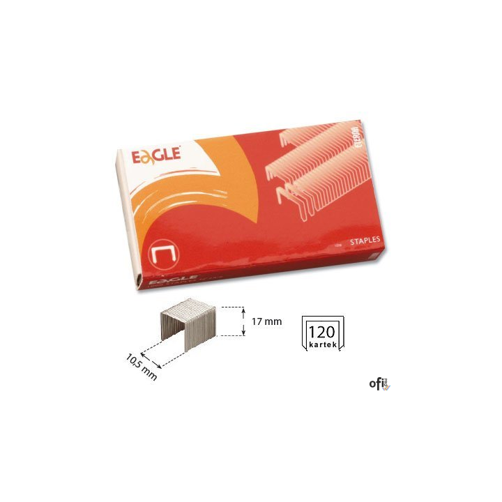 Zszywki 23/17, do 130 kartek, 1000 szt. EAGLE 110-1329