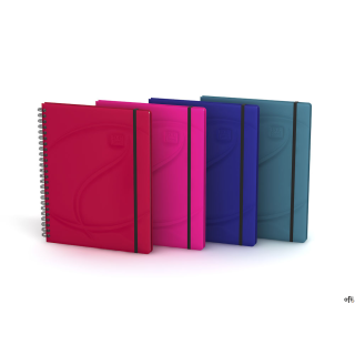 Kołonotatnik A5 60 kartek, kratka / tagi, BEAUTY, OXFORD, 400040559