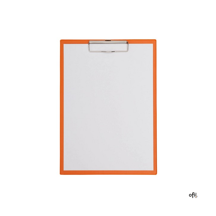 Podkładka Maul A4 z klipsem, powłoka plastikowa, pomarańczowa (23352/43 ML)