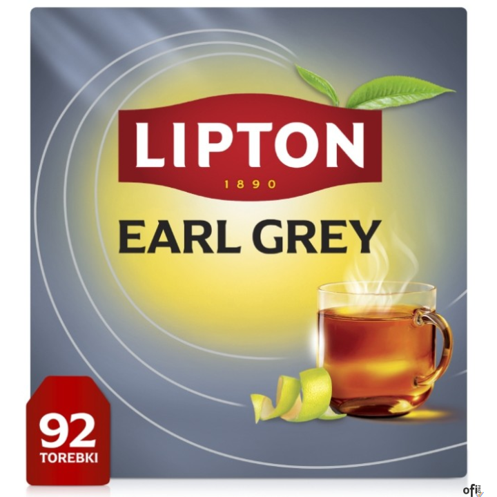 Herbata LIPTON EARL GREY 92 torebek czarna