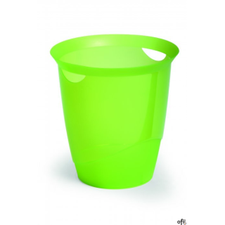 Kosz na śmieci 16l jasnozielony przezroczysty DURABLE 1701710017