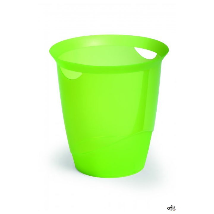 Kosz na śmieci 16l jasnozielony przezroczysty DURABLE 1701710017