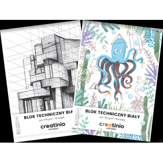 Blok techniczny Top 2000 Creatinio A4 10 kartek 170 g biały 400176667