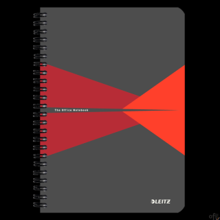 Kołonotatnik OFFICE PP A5 kratka czerwony 44980025 LEITZ