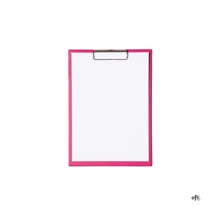 Podkładka Maul A4 z klipsem, powłoka plastikowa, różowa (23352/22 ML)