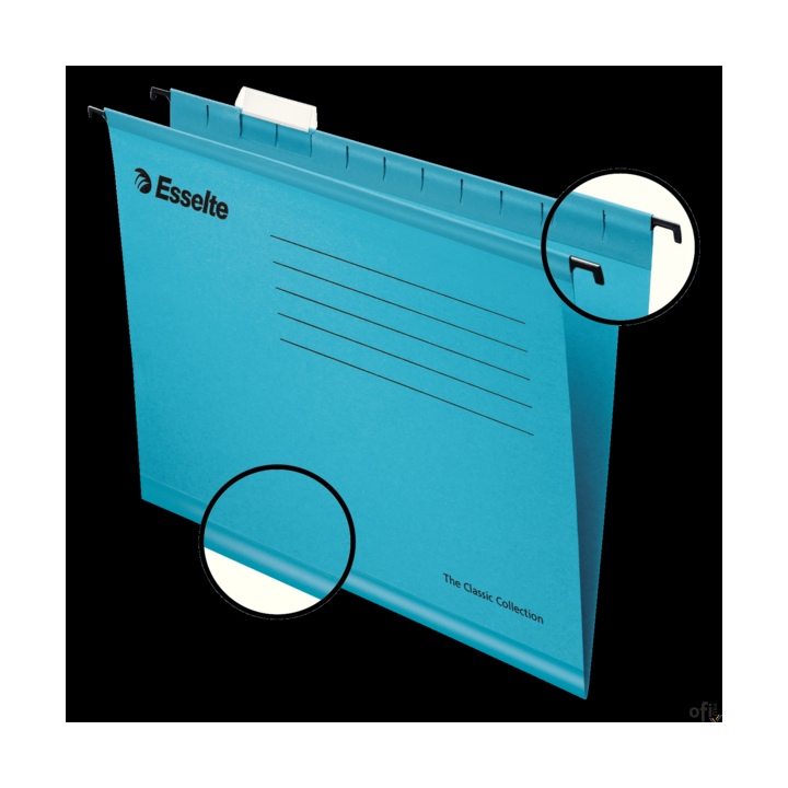 Teczki zawieszane Esselte Classic A4, niebieski, 25 szt. PENDAFLEX 90311