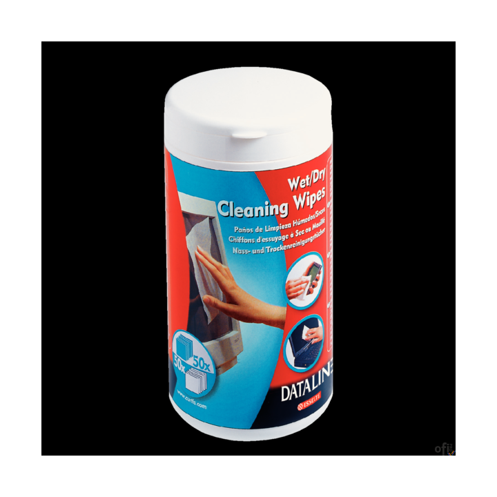 Chusteczki wilgotne i suche do ekranów ESSELTE DATALINE (po 50) 67119