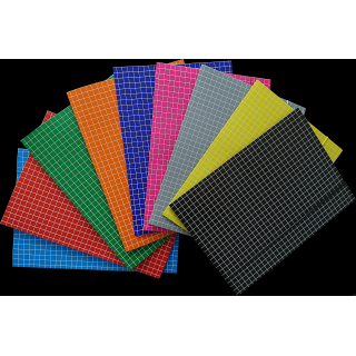 Teczka z gumką DOTTS A4 (10szt) kratka mix 320g