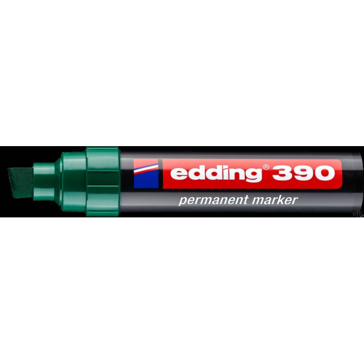 Marker permanentny ścięta końcówka 4-12 mm zielony Edding 390/004/ZI