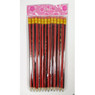 Ołówek z gumką HB (12szt) AMALP1601 S-918