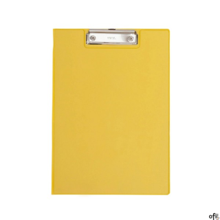 Podkładka Maul A4 z klipsem i okładką, powłoka plastikowa, żółta (23392/13 ML)