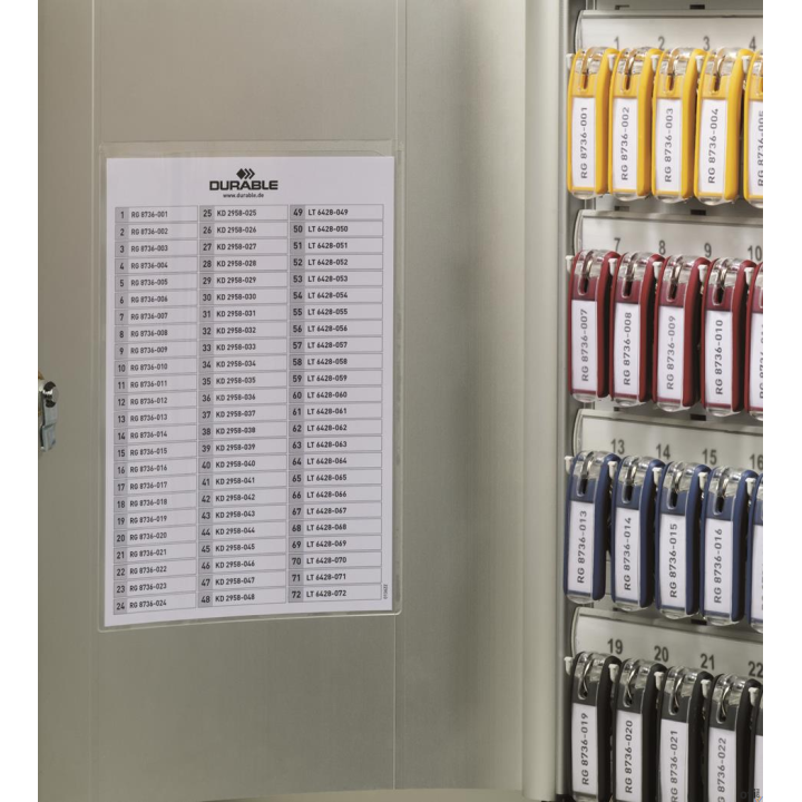 KEY BOX - skrzynki na klucze. Szafka na klucze z zawieszkami Durable_- ponadczasowe wzornictwo_- obudowa wykonana z aluminium_- 