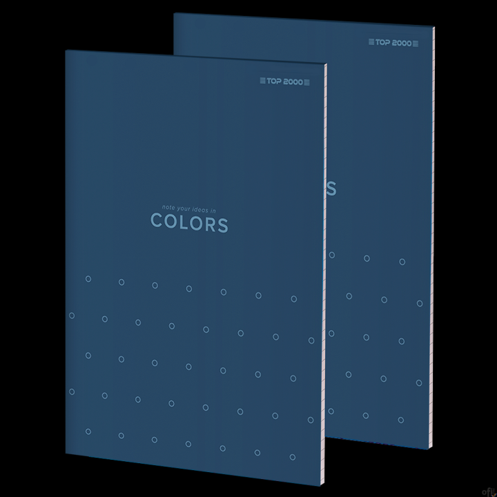 Notatnik TOPCOLORS KLE A5 100K 70G kratka niebieski 400169240 Top 2000