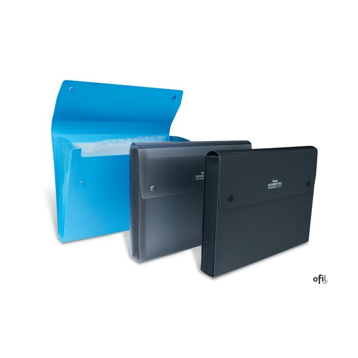 Teczka harmonijkowa A4 13kiesz. niebieska DCD14C PENTEL