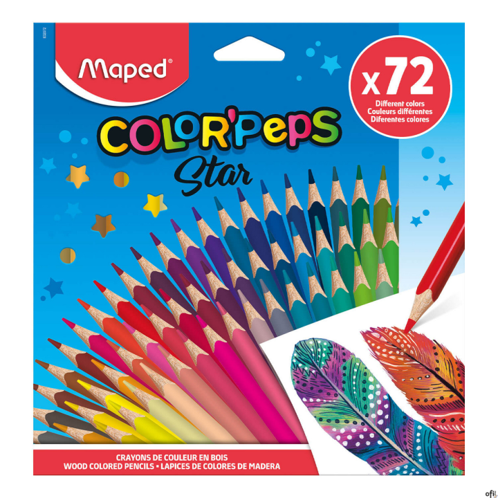 Kredki Colorpeps trójkatne 72szt  832072 .