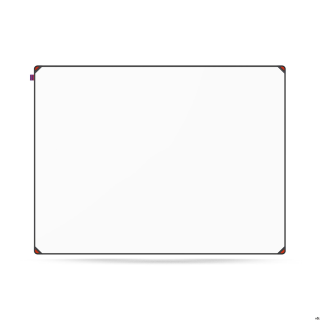 Tablica suchościeralna magnetyczna MemoBe idea EDGE ALL BLACK, powierzchnia biała, rama aluminiowa czarna, 120x90 cm MITM120090.