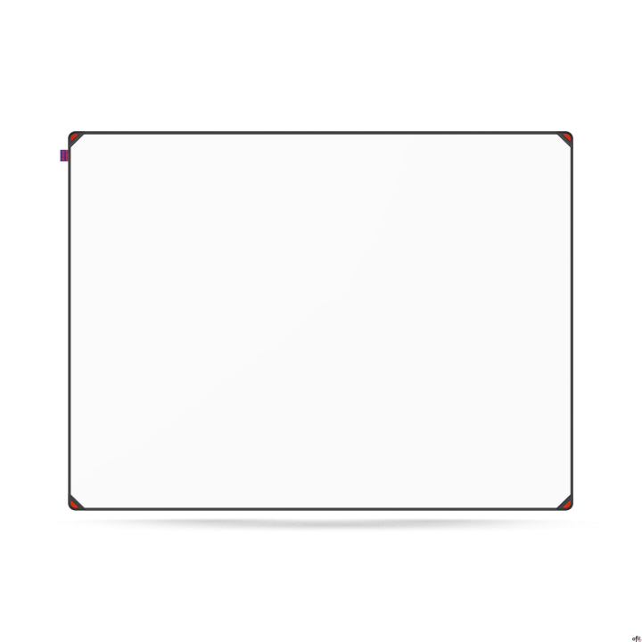 Tablica suchościeralna magnetyczna MemoBe idea EDGE ALL BLACK, powierzchnia biała, rama aluminiowa czarna, 120x90 cm MITM120090.