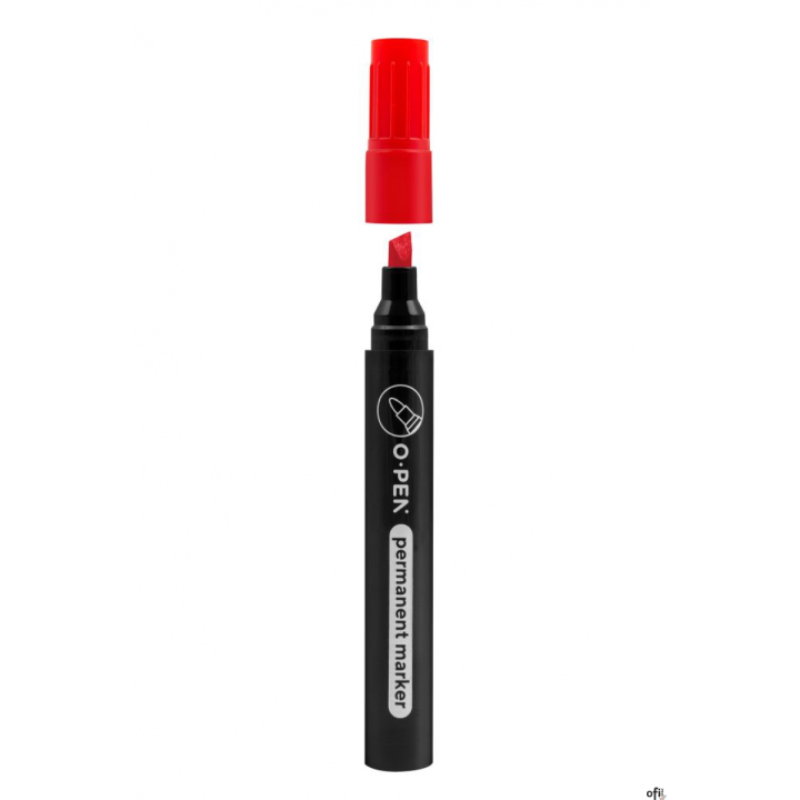 Marker permanentny ścięty G927C czerwony AMA0927977 OPEN