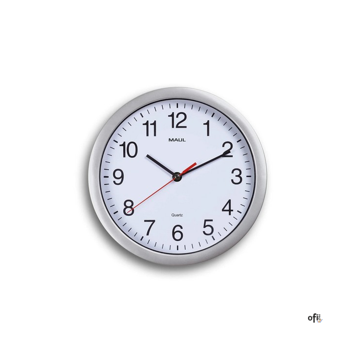 ZEGAR ŚCIENNY MAUL run 25 SREBRNY