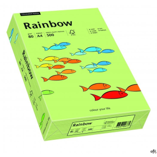 Papier xero kolorowy A4 80g 500 ark. RAINBOW R74 jasnozielony 88042607