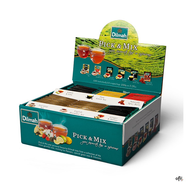 Zestawy herbat i naparów DILMAH Pick & Mix_- Dwa zestawy bogatych kompozycji zawierające różnorodne propozycje ze wszystkich rod