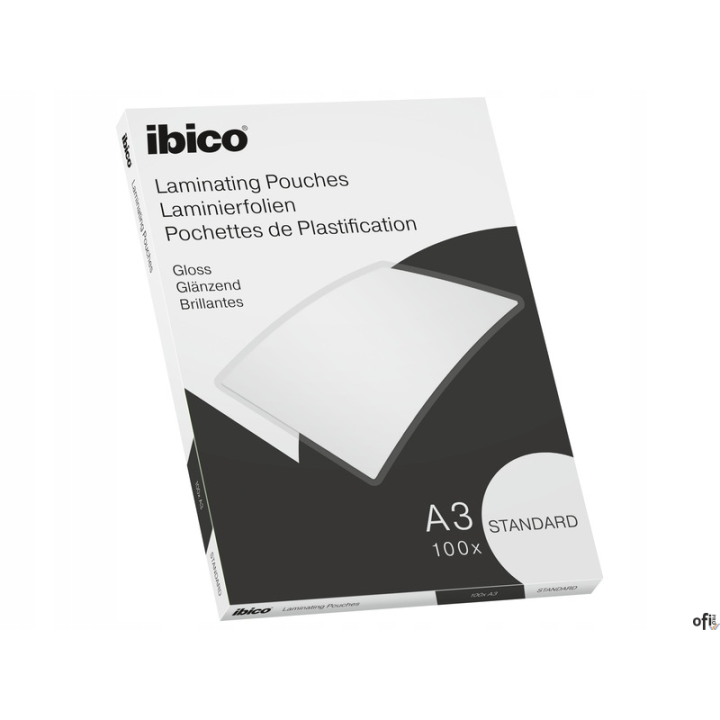 Folia do laminacji IBICO A3 125mic przezroczysta, 100 szt., STANDARD 627313