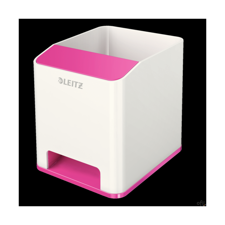 Kubek na długopisy  _ze wzmacniaczem dźwięku Leitz WOW_Unikalnie zaprojektowany piórnik - przechowuj swoje przybory do pisania w