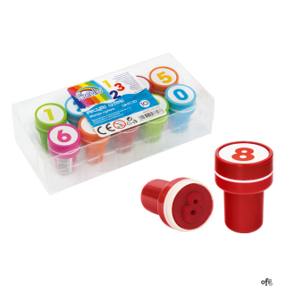 Stempelki FIORELLO dla dzieci CYFERKI, 10 szt. w zestawie GR-FC10 170-2433