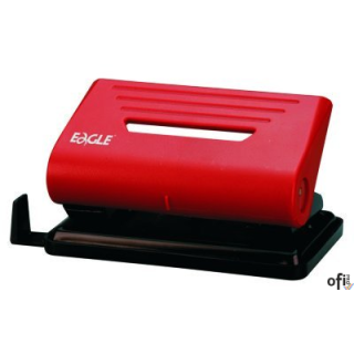 Dziurkacz 837S EAGLE czerwony, dziurkuje do 12 kartek, 110-1043