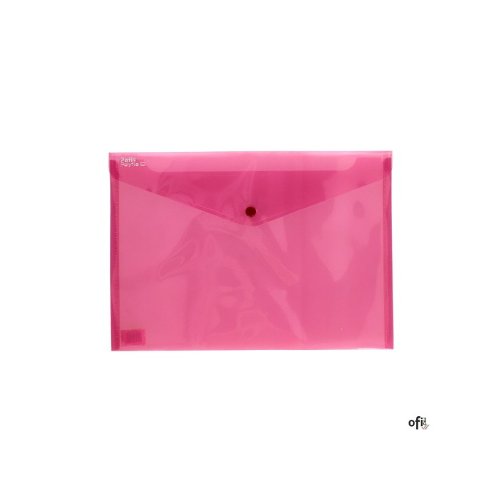 Teczka kopertowa na zatrzask A4 różowa PP-113 TT7589/7942