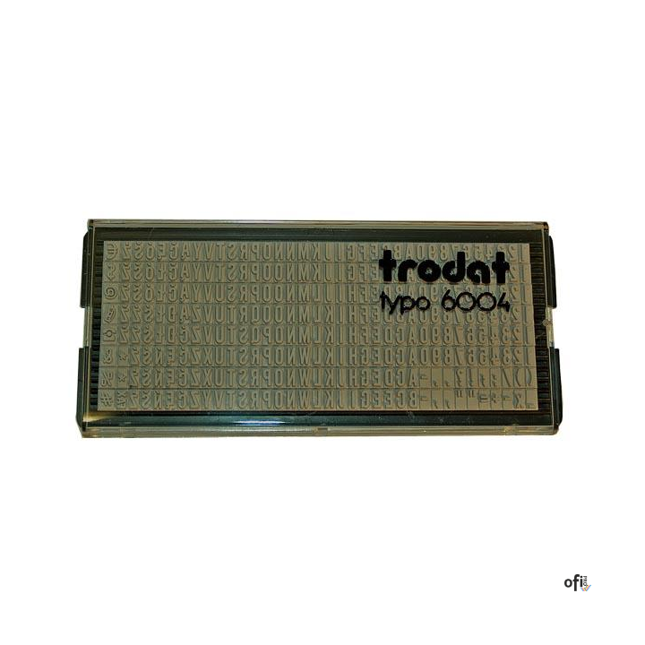Zestaw czcionek 4mm 6004 POL TRODAT 3mm 6003 (X)