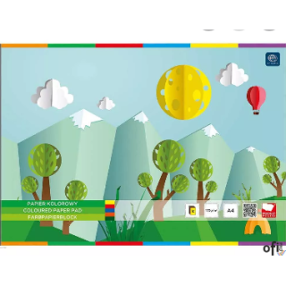 Zeszyt papierów kolorowych samoprzylepnych B5 16 kartek INTERDRUK (papier kolorowy)