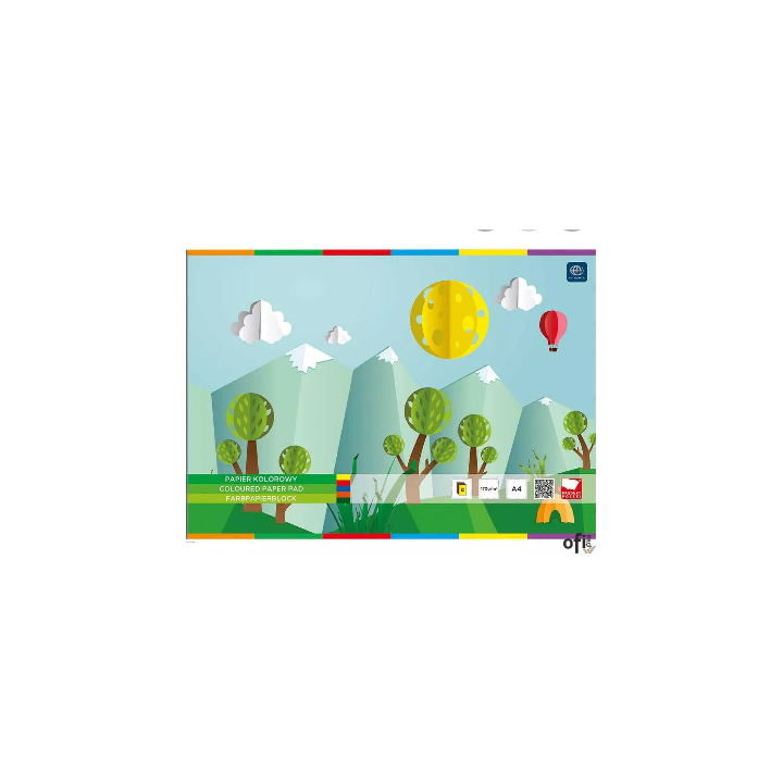 Zeszyt papierów kolorowych samoprzylepnych B5 16 kartek INTERDRUK (papier kolorowy)