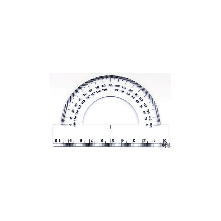 kątomierz 180 stopni DONAU 10 cm, plastikowy