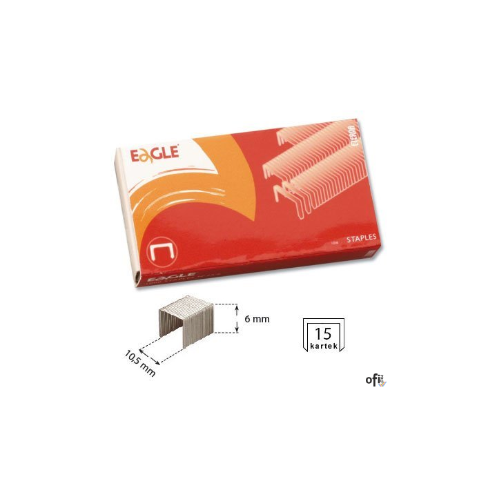 Zszywki 23/6, do 30 kartek, 1000 szt. EAGLE 110-1324
