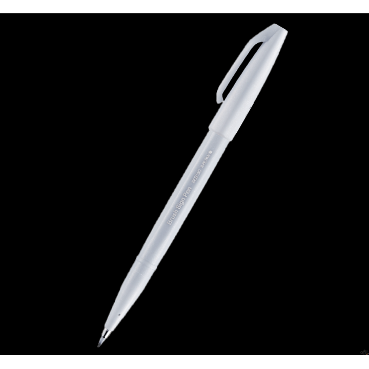 Pisak pędzelkowy do kaligrafii jasnoszary SES15C-N2X PENTEL . SALE