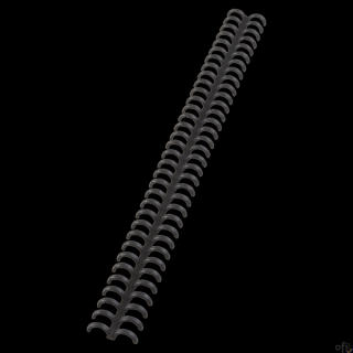 Grzbiety GBC do oprawy Click A4 34R 8mm czarne 388019E