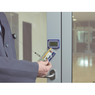 Identyfikator do kart 54x85mm (10szt) z mechanizmem przezroczyste 801219 DURABLE (X)