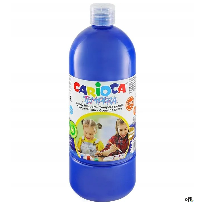 Farba tempera Carioca, 1000 ml, ciemny niebieski, 40430/17