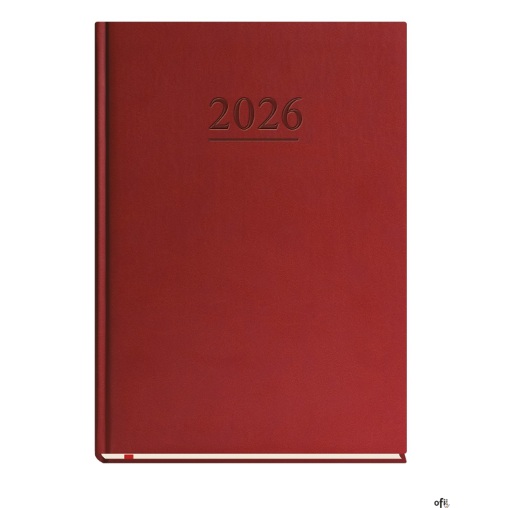 Terminarz Klasyczny B5 2026 - bordowy Michalczyk i Prokop T-221V-B kalendarz 1 strona 1 tydzień + strona na notatki