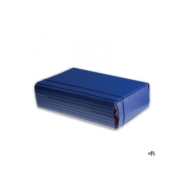 Teczka A4 łamana 8cm z gum.granat TT7189
