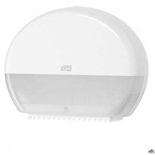 Dozownik TORK do papieru toaletowego JUMBO biały 680000
