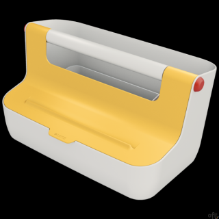 Pojemnik z uchwytem może być używany jako schowek na biurko lub organizer do pokoju konferencyjnego, biura, domu. Atrakcyjne kol