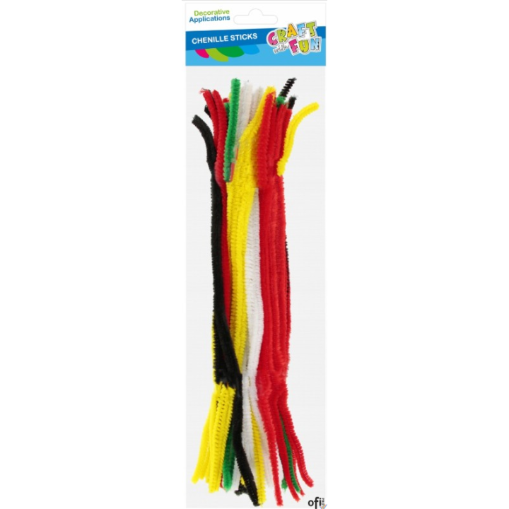 Druciki kreatywne powlekane mix kolorów 50 sztuk 244598/291065