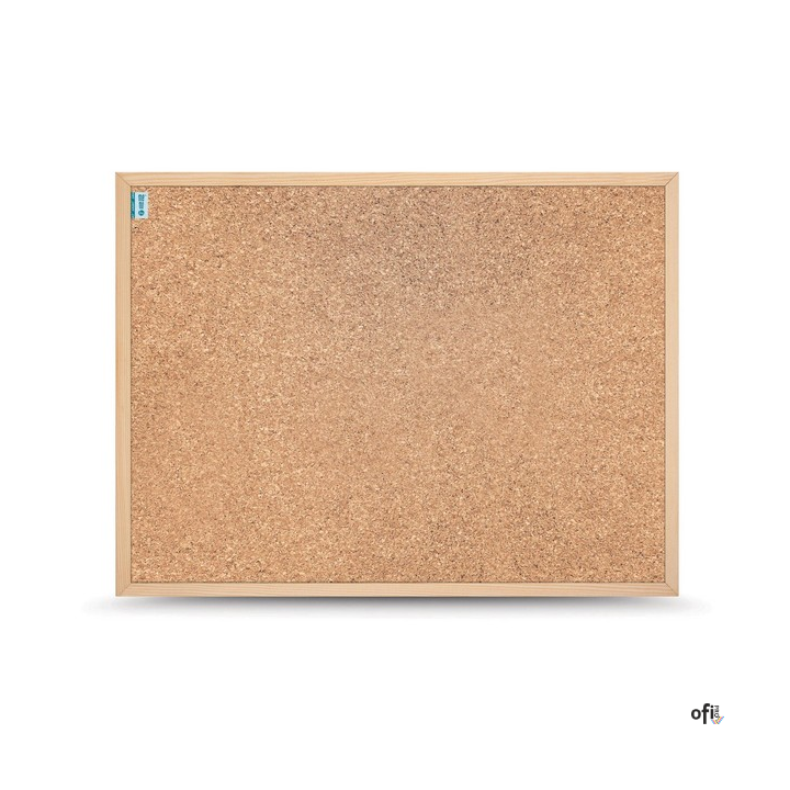 Tablica korkowa MEMOBE SMART, rama drewniana, 90x60 cm