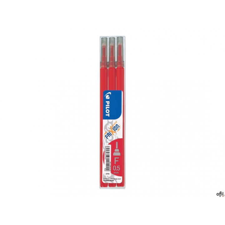 Wkład FRIXION POINT 0.5 czerwony PIRBLS-FRP5-R-S3 PILOT opakowanie 3szt.