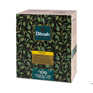 Herbata DILMAH PURE GREEN TEA 100 kopert x1,5g zielona