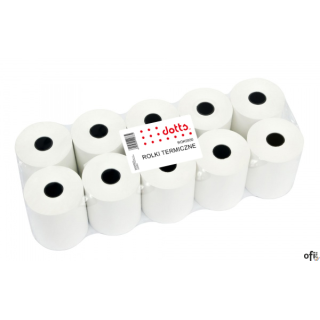 Rolki termiczne DOTTS 80x30m  (10szt) BPA FREE