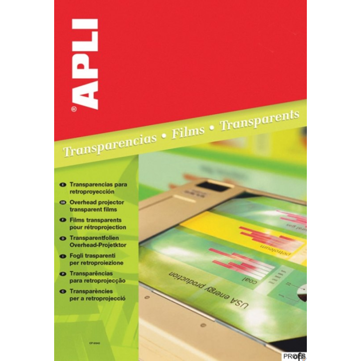 Folia do rzutników i drukarek AP861 (100) z samoprzylepnym brzegiem APLI SALE