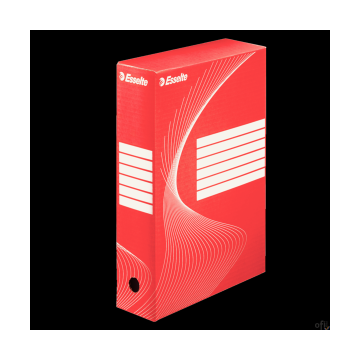 Pudełka archiwizacyjne ESSELTE BOXY 80mm czerwone 128412